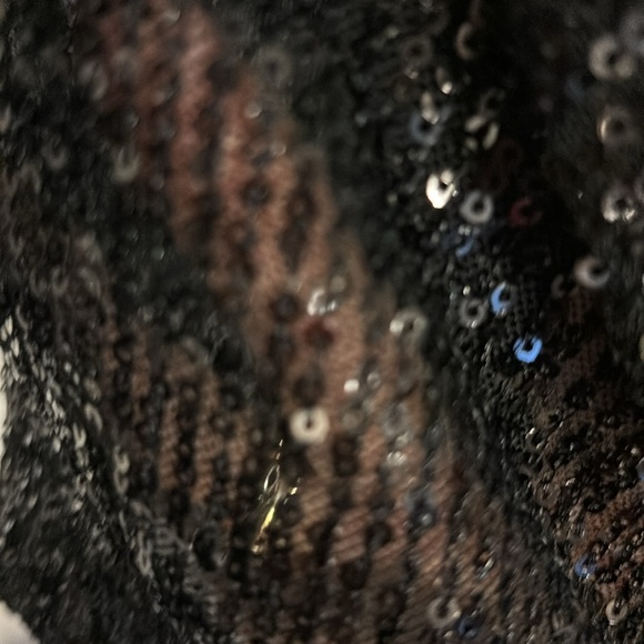 Kori America  All that Glitters Sequin  Top NWT SIZE SMALL  COLOR:BLACK - Picture 3 of 5